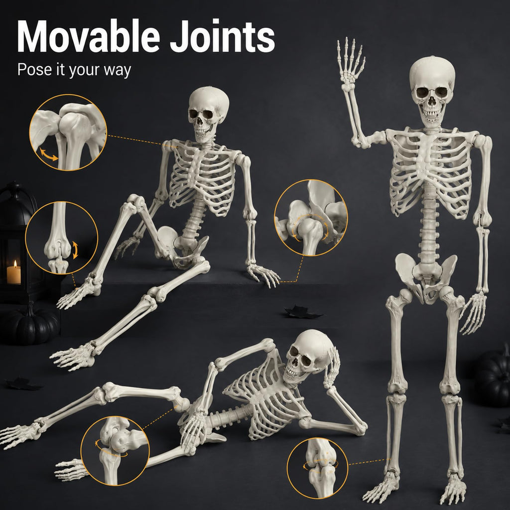 Life Size Full Body Skeleton Prop X36893