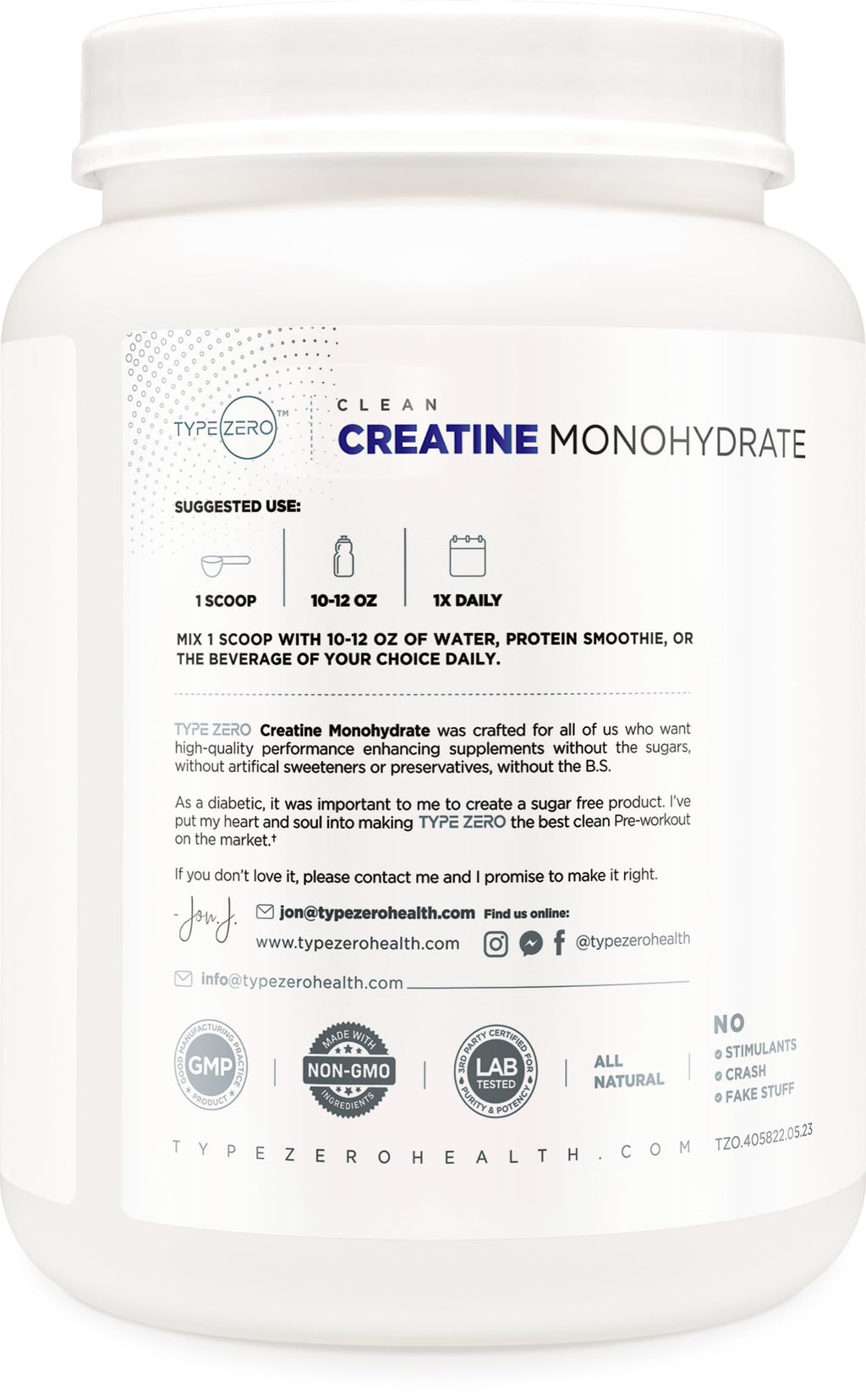 Unflavored Micronized Creatine Monohydrate 1 KG I851942