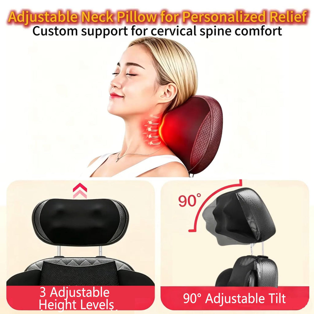 16D Electric Shiatsu Full Body Massage Mat with Foot Massager P6634