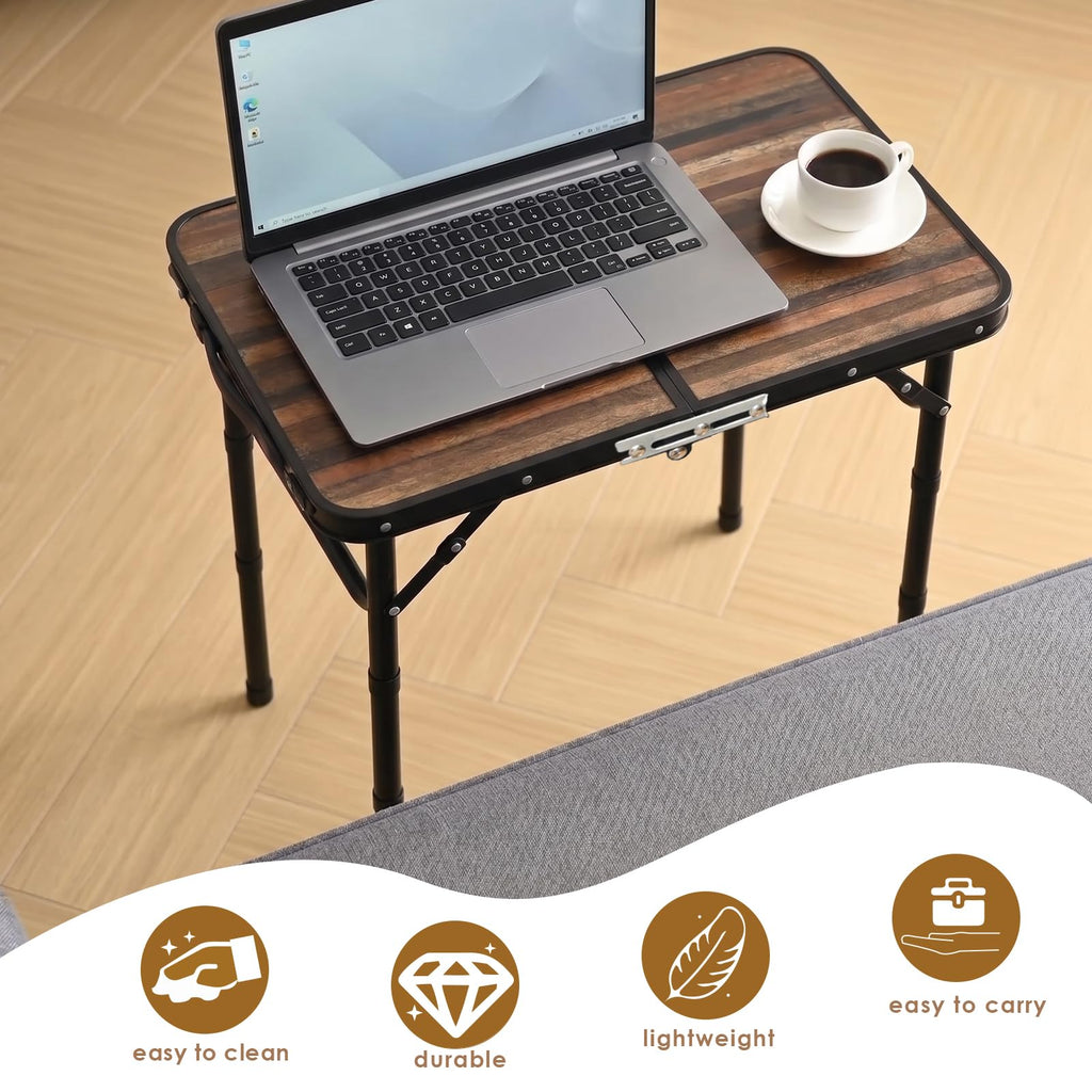Folding Adjustable Height TV Tray Table X3435