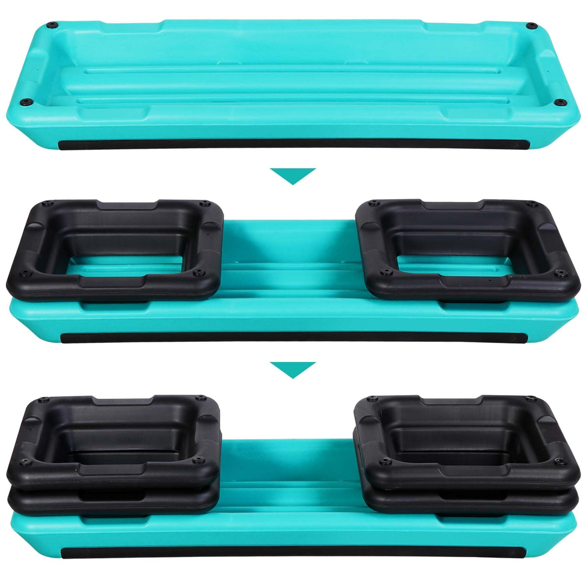 43" Adjustable Aerobic Stepper Bench with Risers M9243
