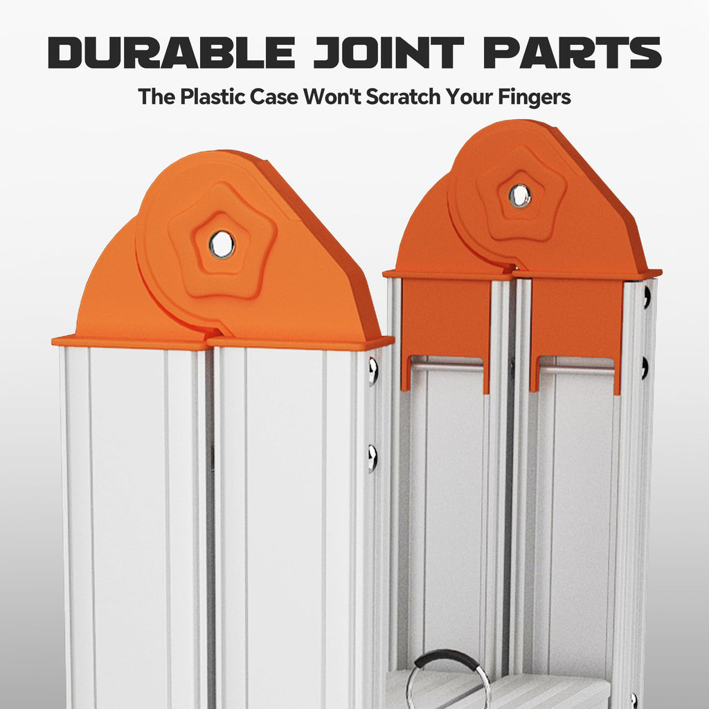Aluminum Foldable 5-Step Ladder with Wide Anti-Slip Pedal P11821