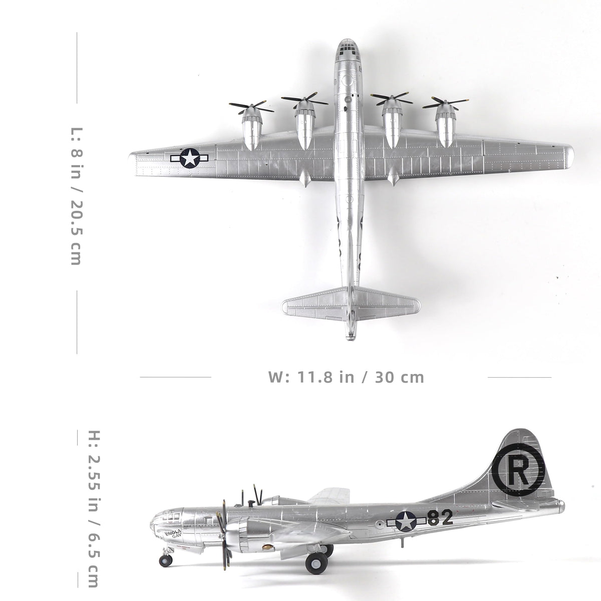 1/72 Scale B-29 Bomber Diecast Airplane Model Kit L68205