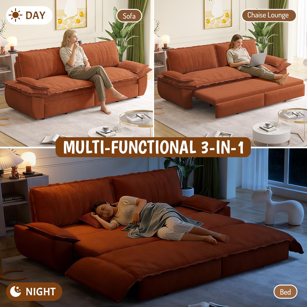 Orange Velvet Two Seater Sofa E924746