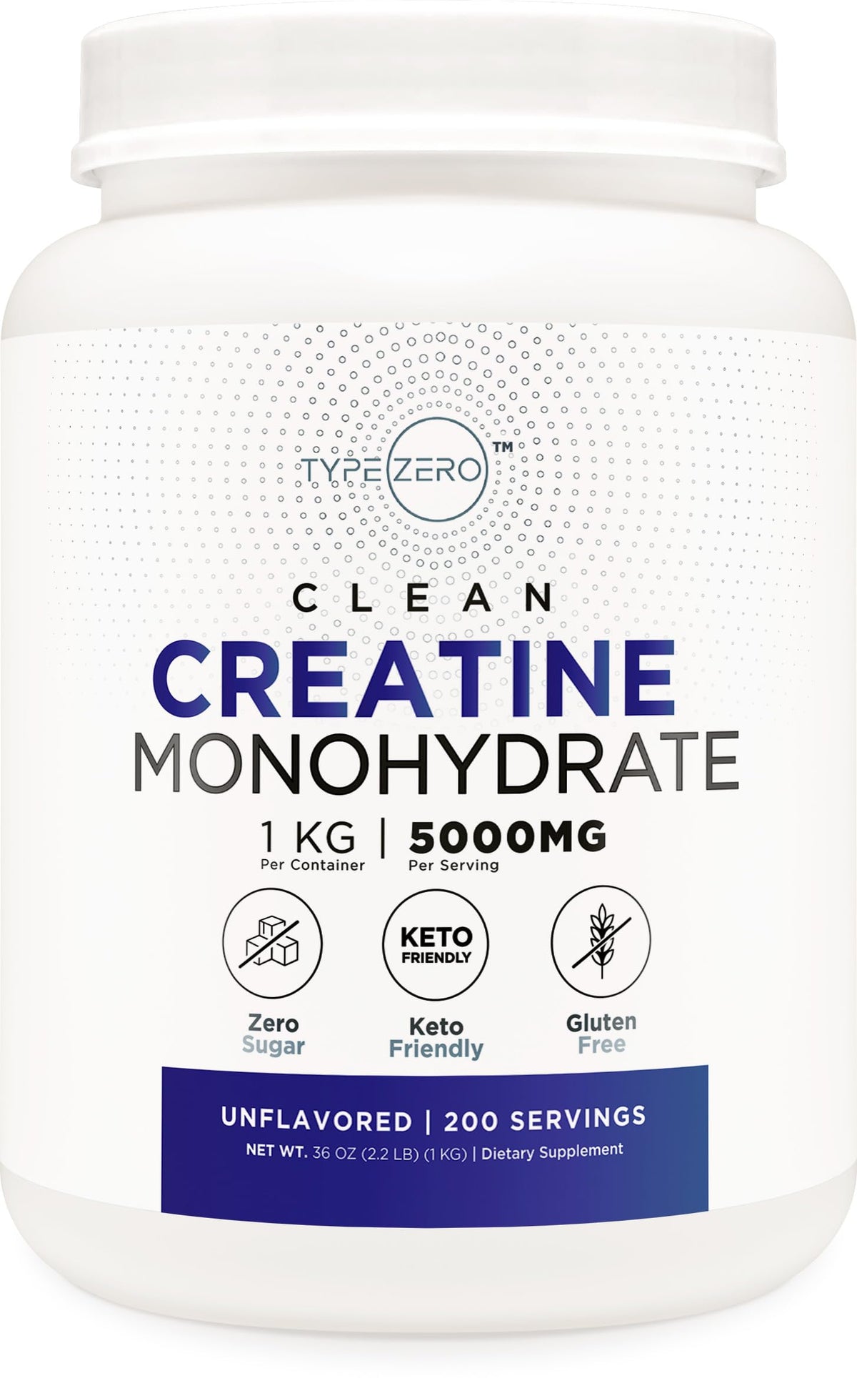 Unflavored Micronized Creatine Monohydrate 1 KG I851942