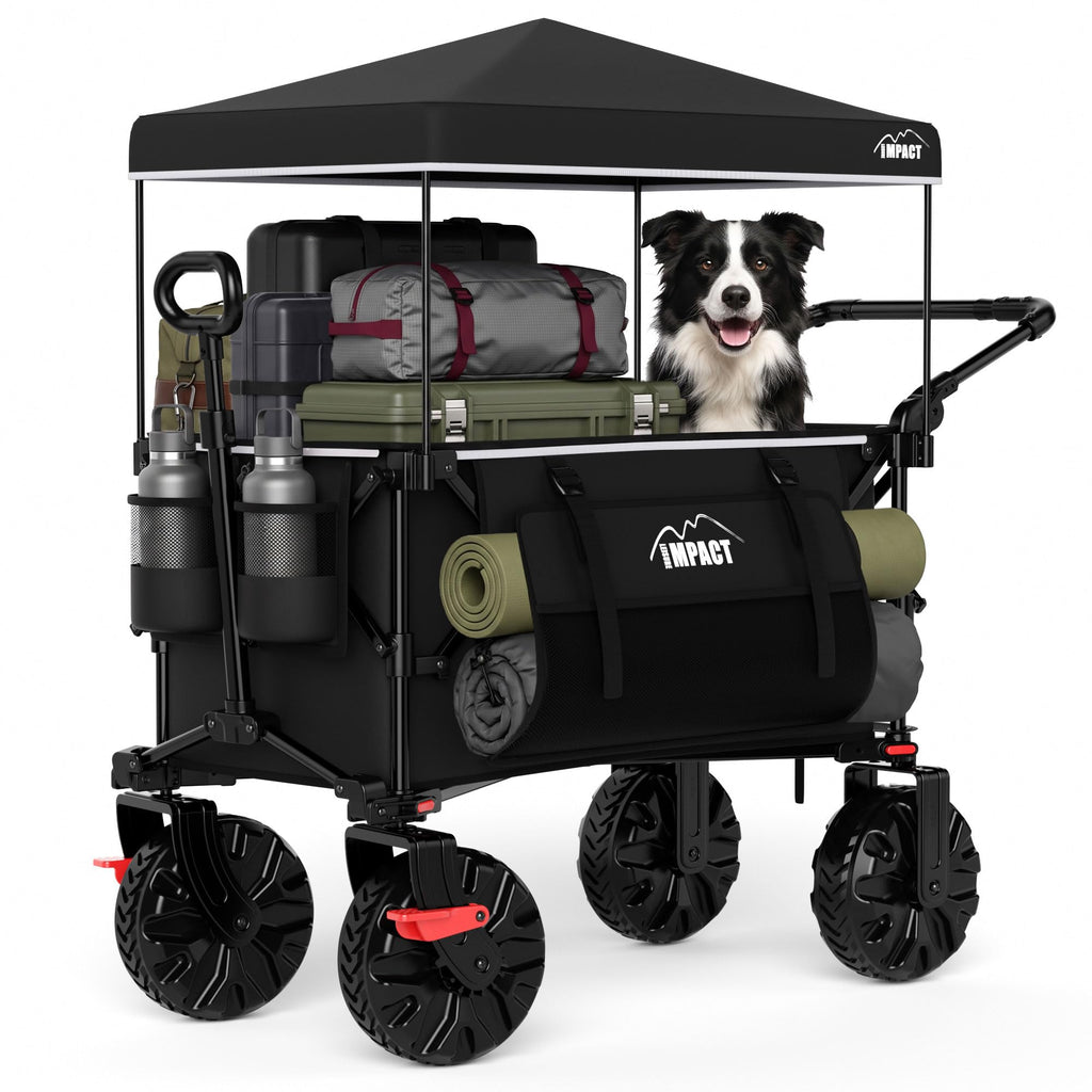 Foldable Push Wagon with Canopy H21686