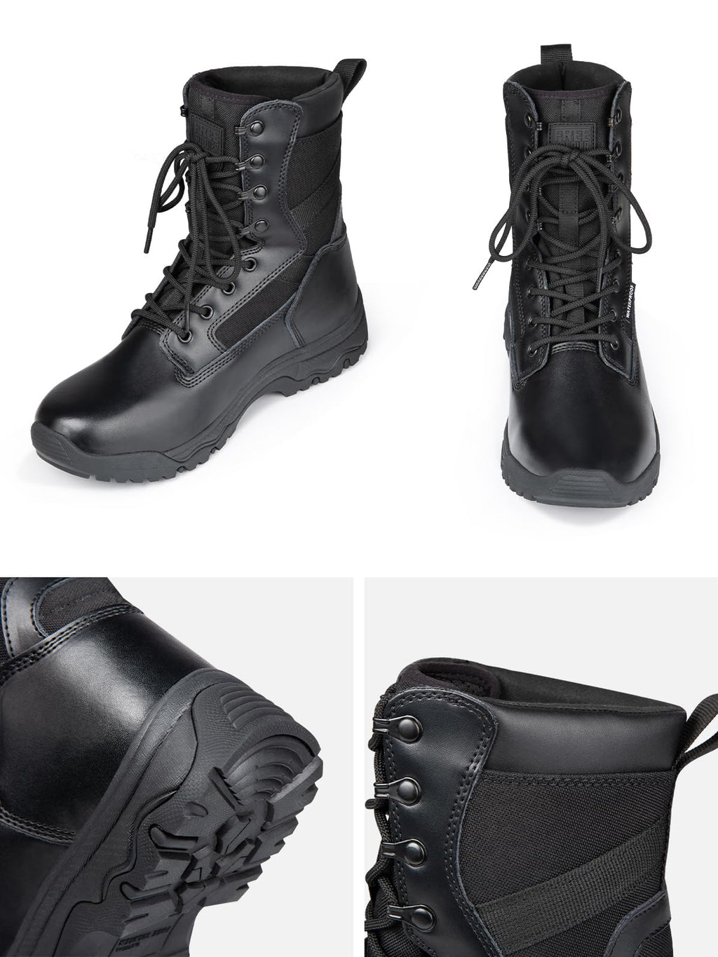 Lightweight Suede Leather Waterproof Work Boots E586245
