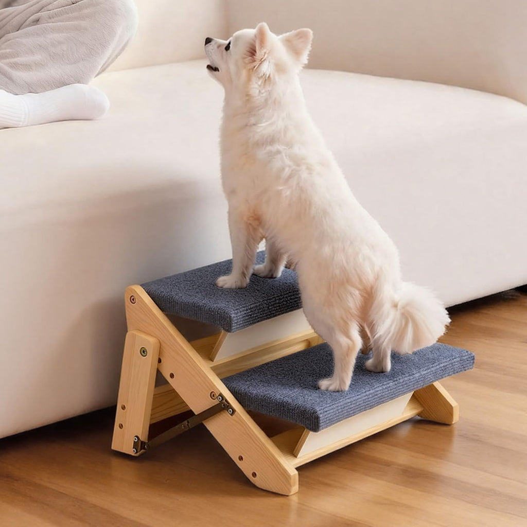 Wood 2-Step Pet Stairs R905065