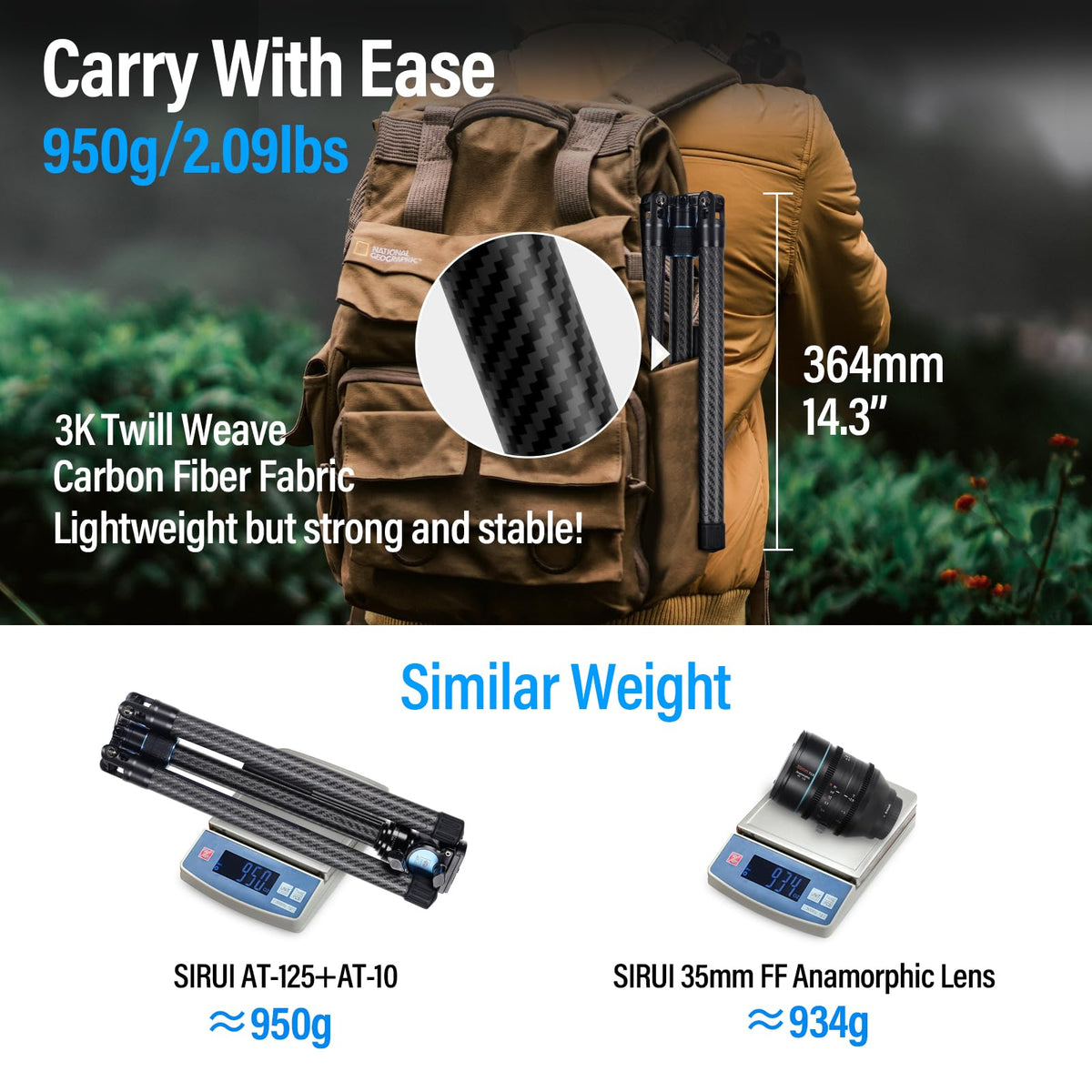 Carbon Fiber Tripod with Panoramic Fluid Head Q2785
