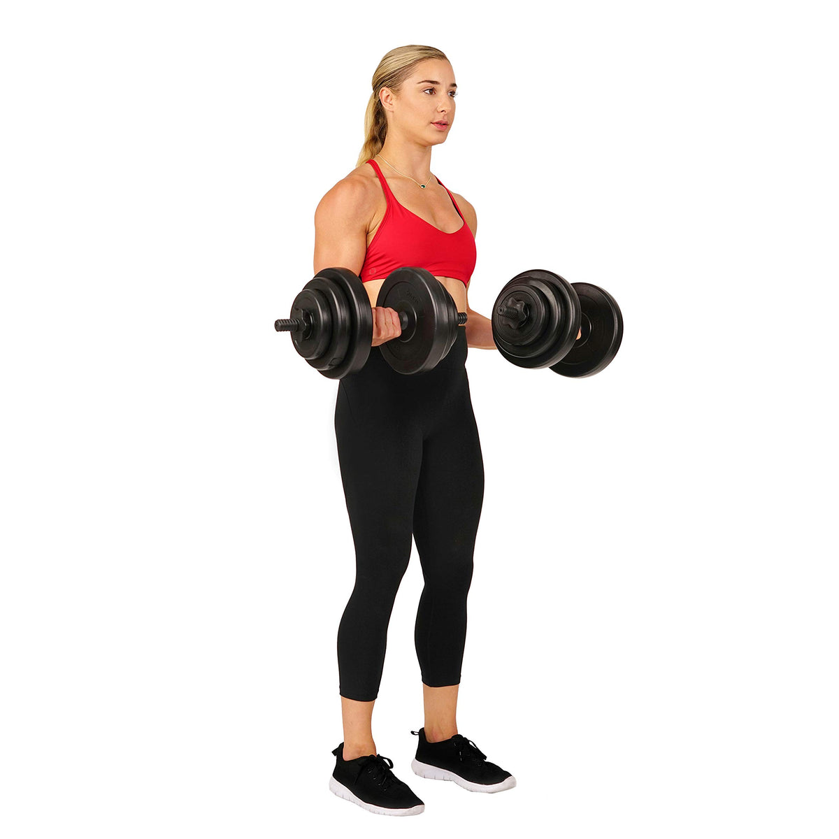40 Lb Vinyl Dumbbell Set Hand Weights W779