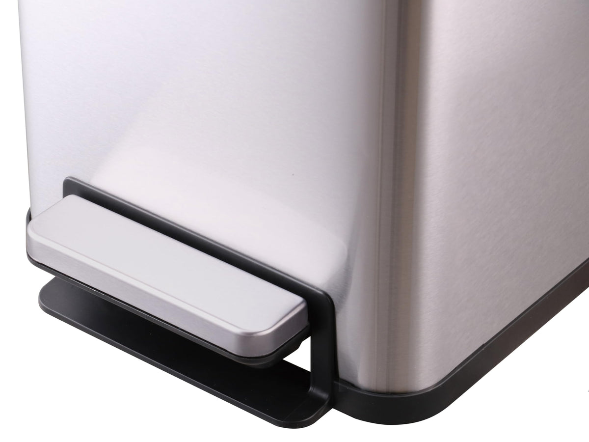 43L Dual Recycling Bin Stainless Steel I989720