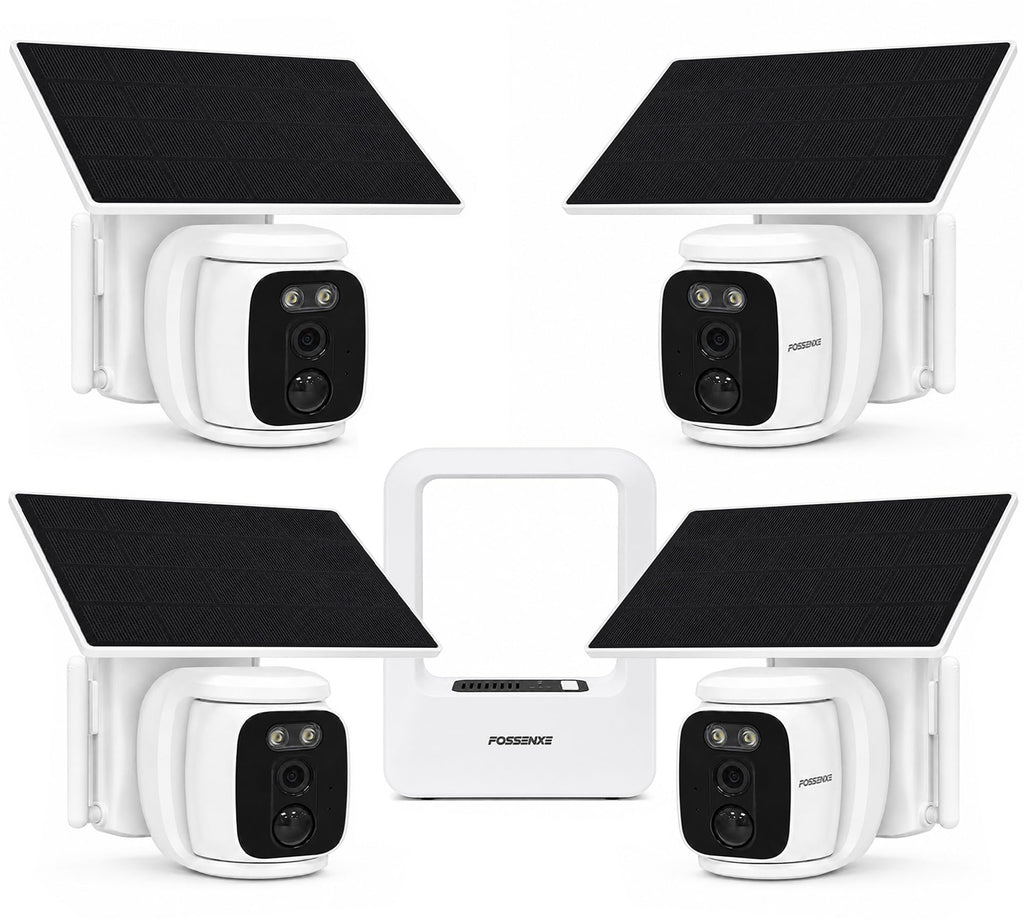 4 Pack Solar Security Cameras Wireless Outdoor 2K WiFi Camera System K430313