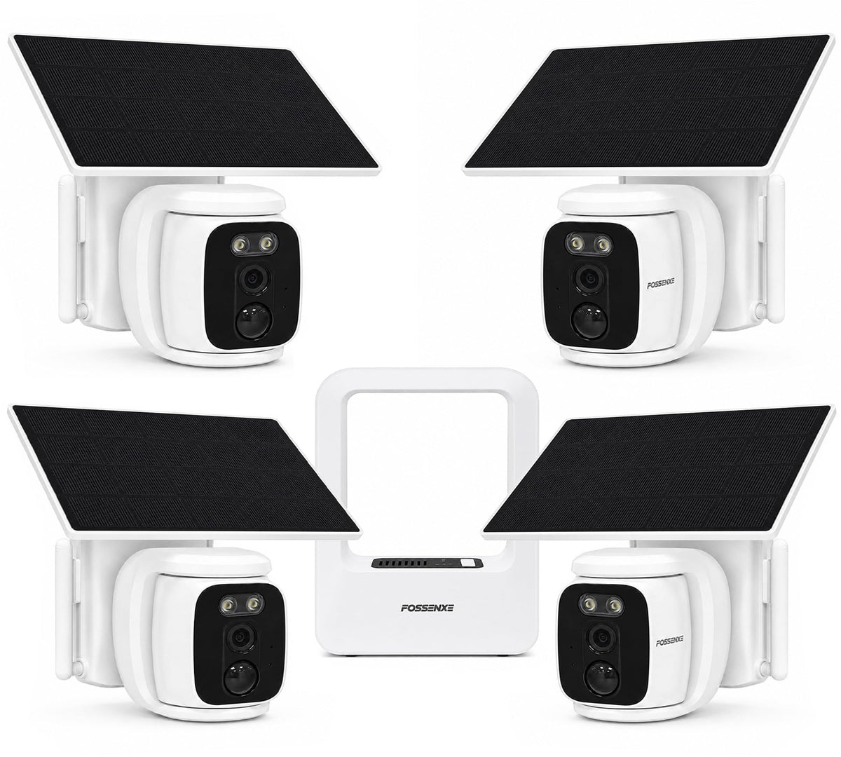 4 Pack Solar Security Cameras Wireless Outdoor 2K WiFi Camera System K430313