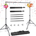 10ft Adjustable Backdrop Stand Kit with Clamps & Carry Bag P344