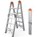 Aluminum Foldable 5-Step Ladder with Wide Anti-Slip Pedal P11821