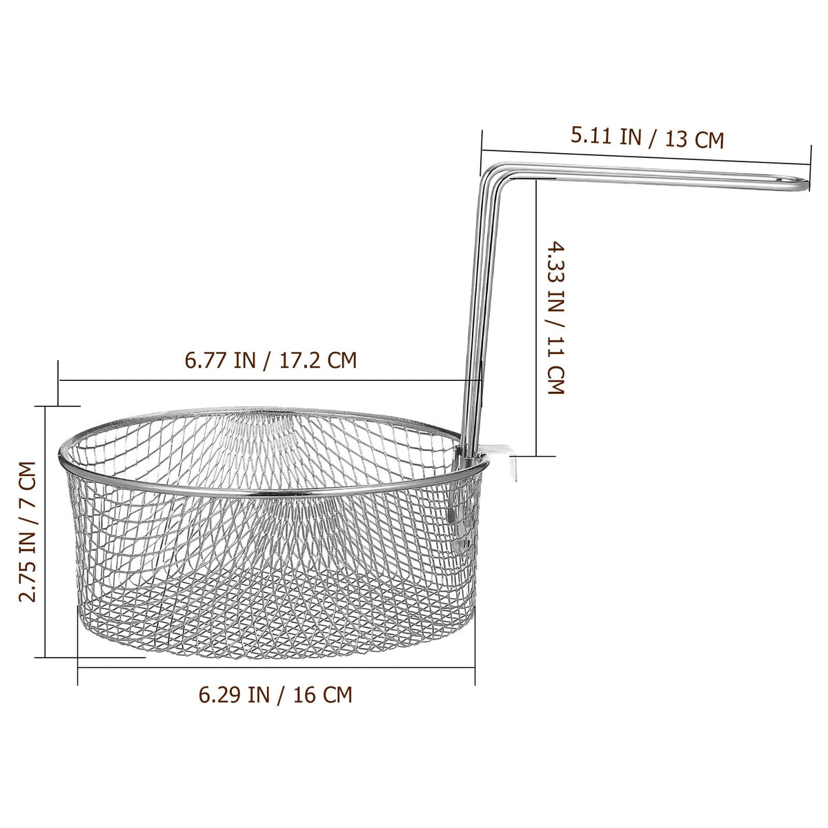 Deep Fryer Basket with Handle Z262