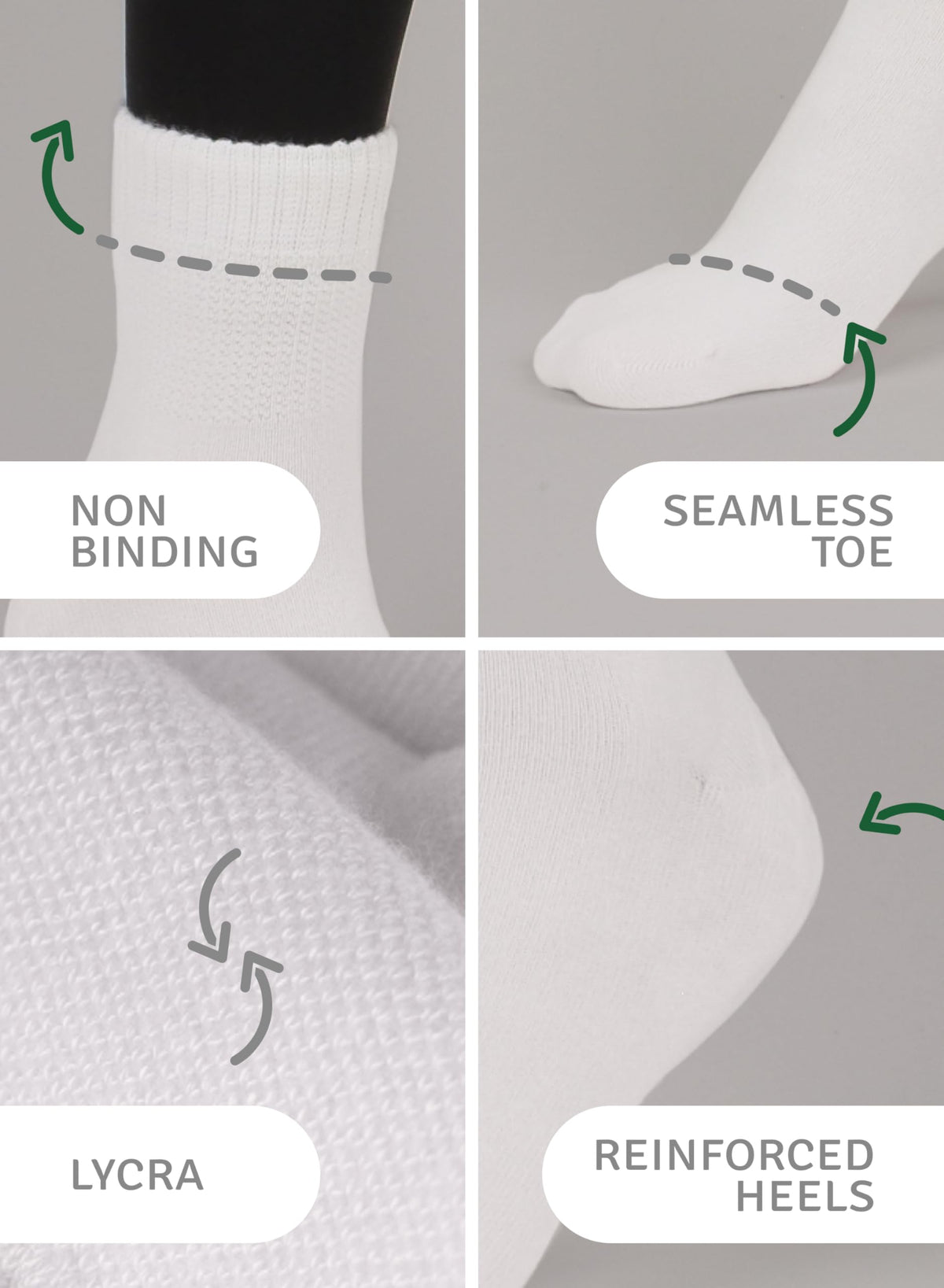 Loose Fit Seamless Rayon Bamboo Ankle Socks 3 Pairs N39085