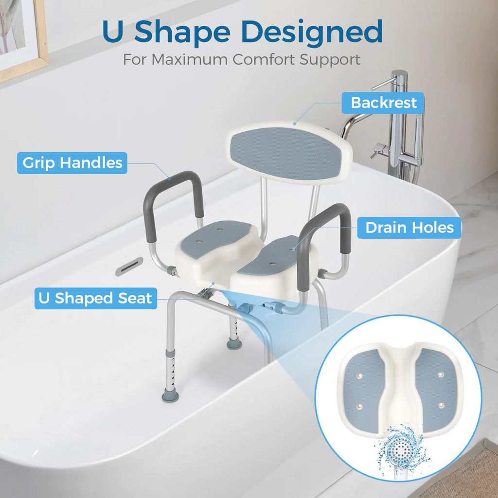 Heavy Duty Shower Chair with Arms and Back T333522