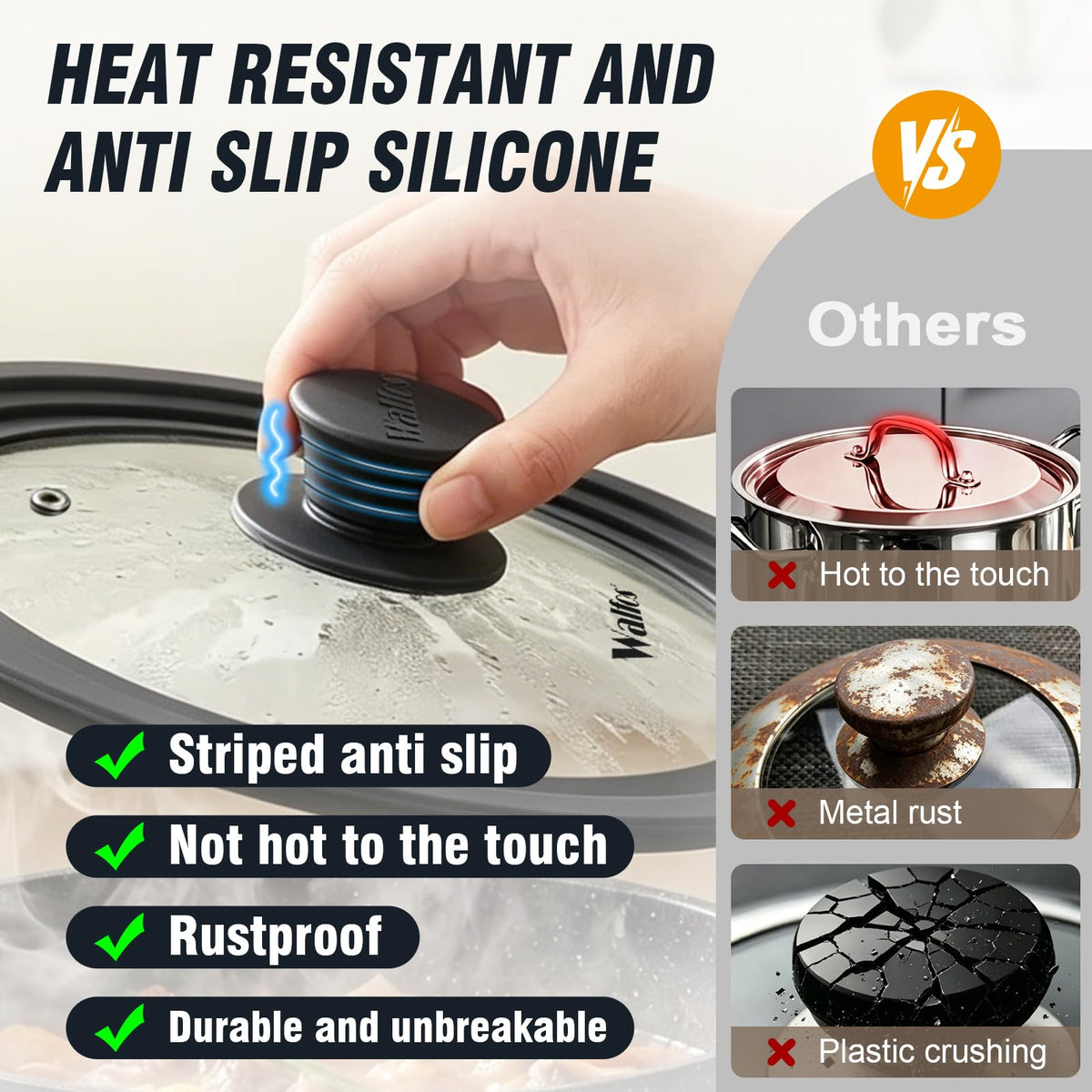 Tempered Glass Universal Lid for Pots, Pans and Skillets Y75724