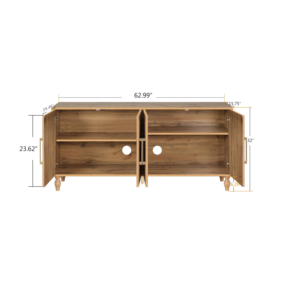 Wooden Accent Storage Cabinet N64282