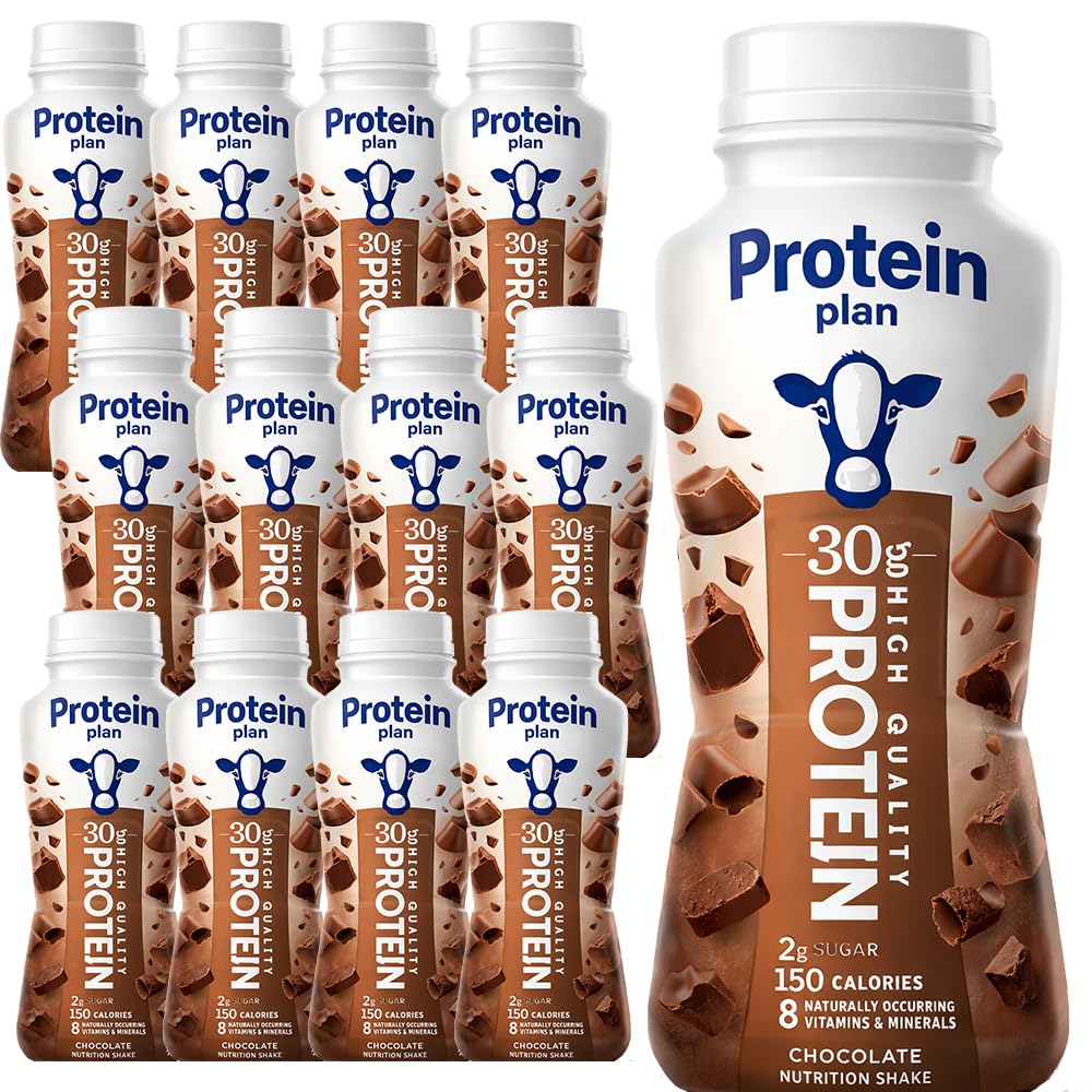 Chocolate High Protein Shake 30g Protein 12 Pack Bottles Q38695