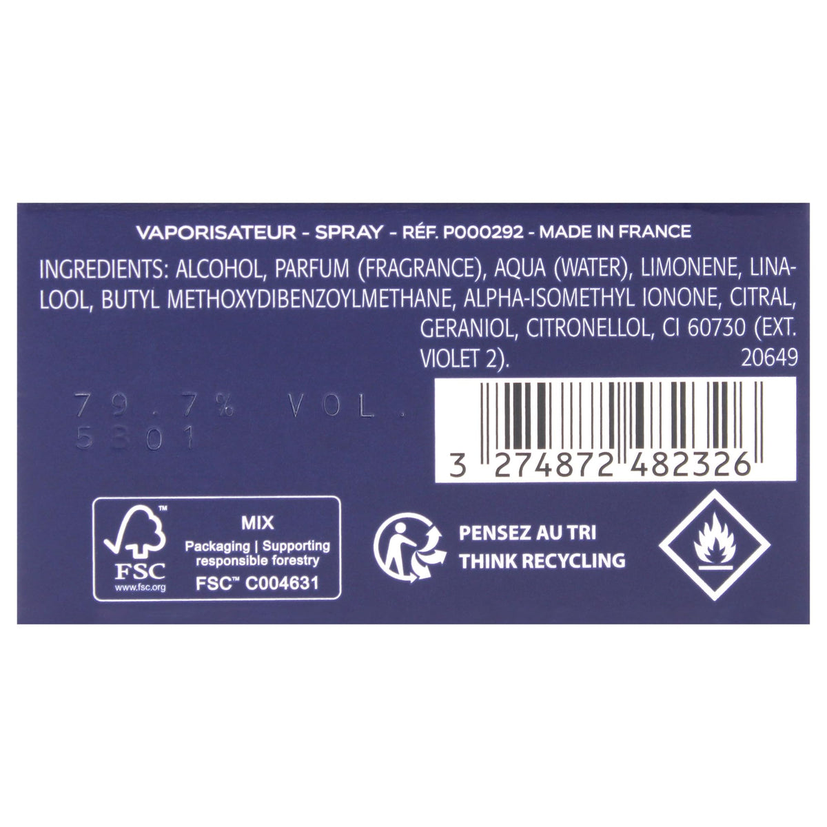 Eau De Toilette Spray 3.3 Ounces P583