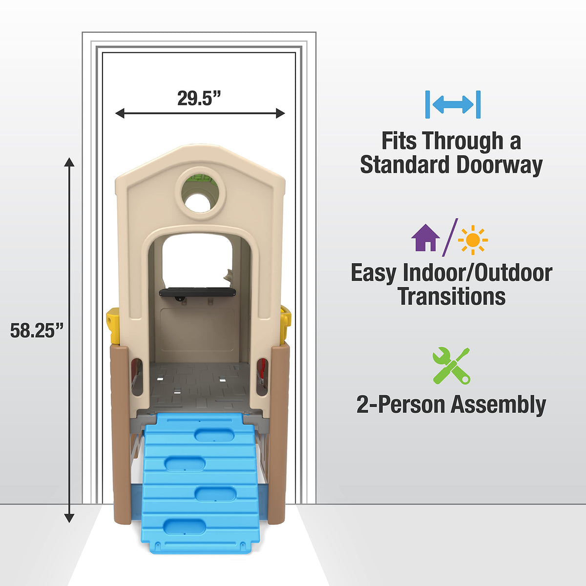 Indoor or Outdoor Playhouse for Toddlers and Kids D6365