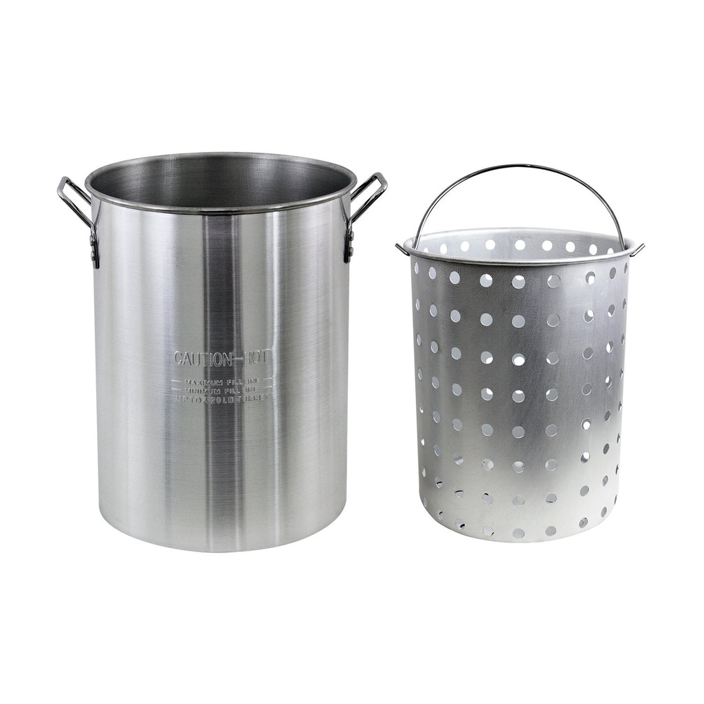Aluminum 30 Quart Stock Pot with Strainer Basket M569564