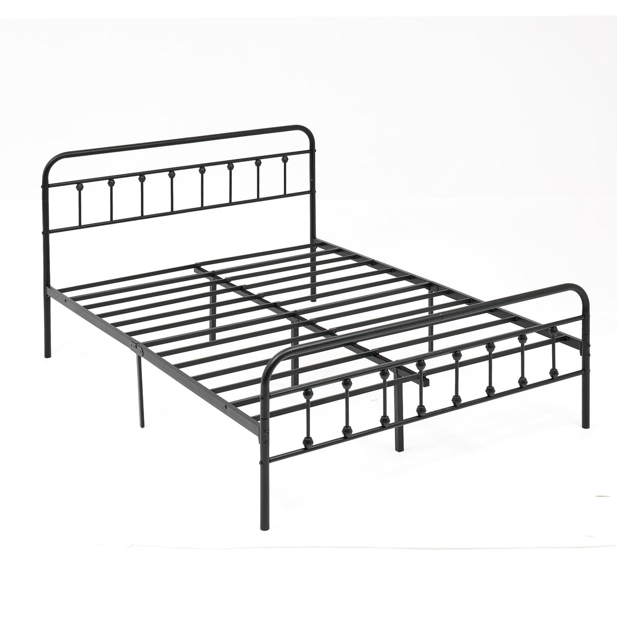Full Metal Platform Bed Frame with Headboard and Footboard E7550