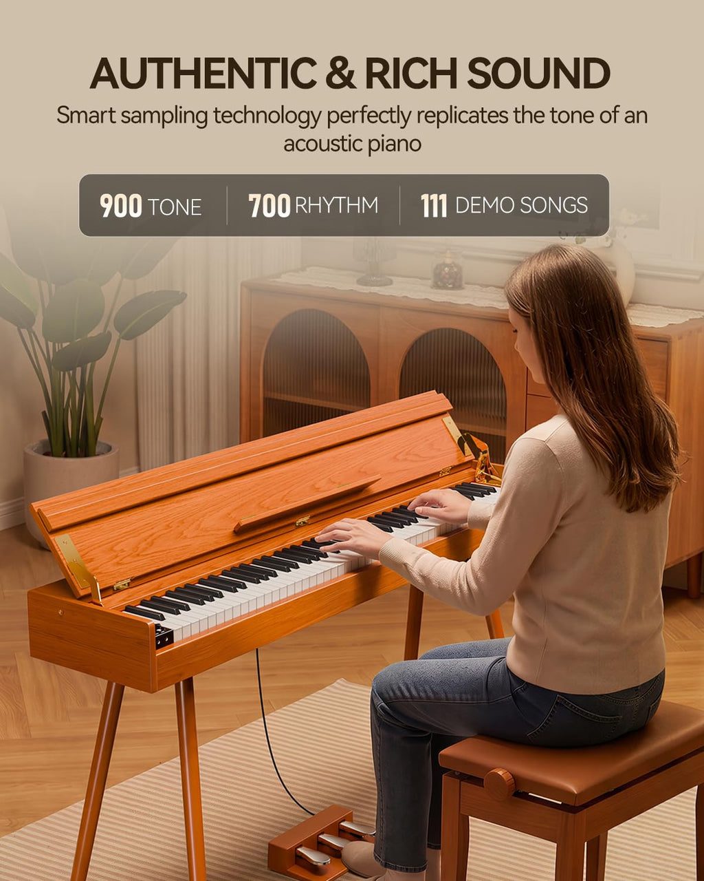 88-Key Weighted Hammer Action Digital Piano B3992