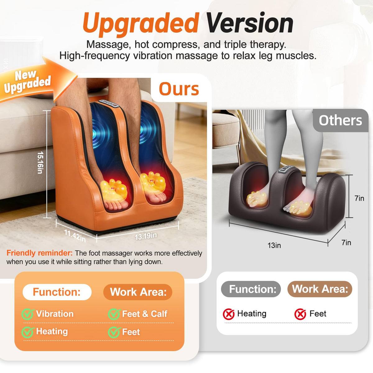 Full Body Massage Mat with Foot Massager O174