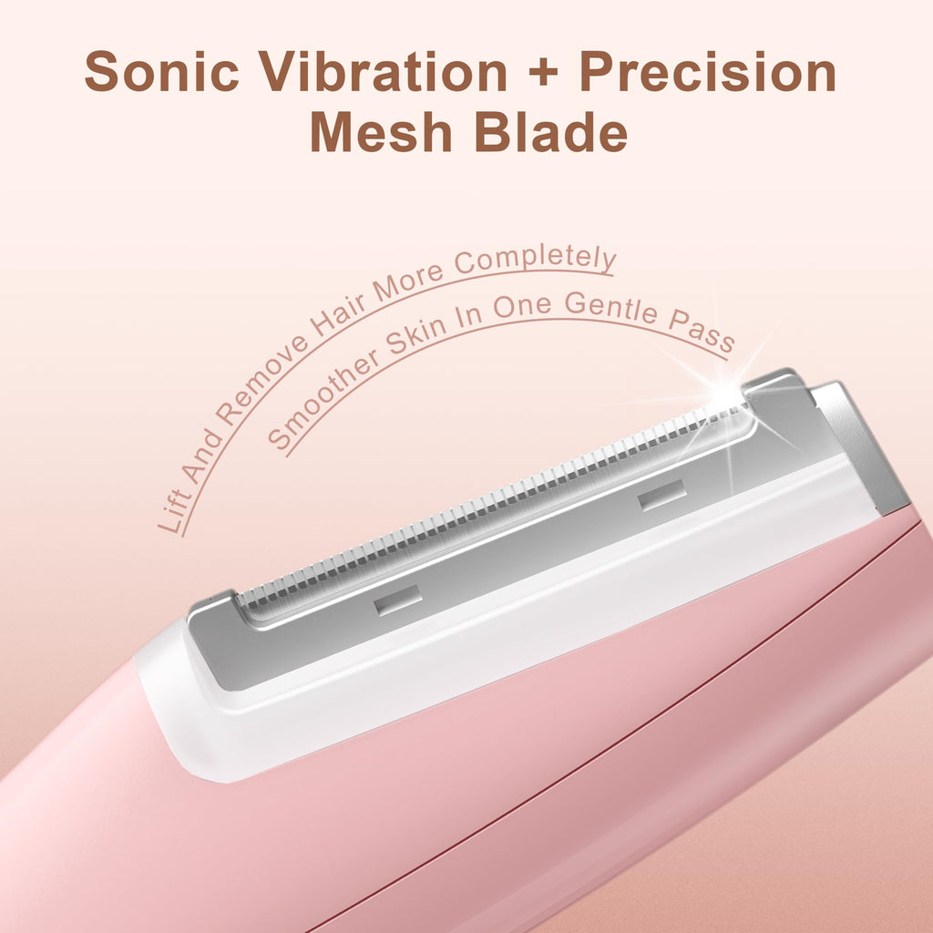 Rechargeable Facial Hair Razor with LED Light, 3 Speeds H364838