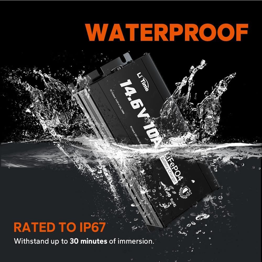 12V 100Ah LiFePO4 Battery with Charger N5364