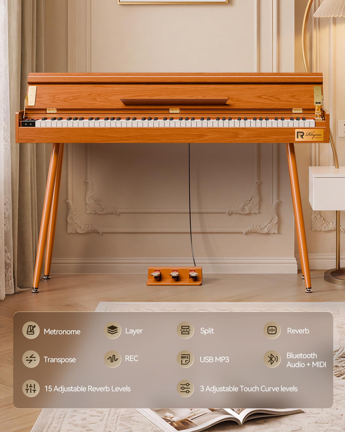 88-Key Weighted Hammer Action Digital Piano B3992