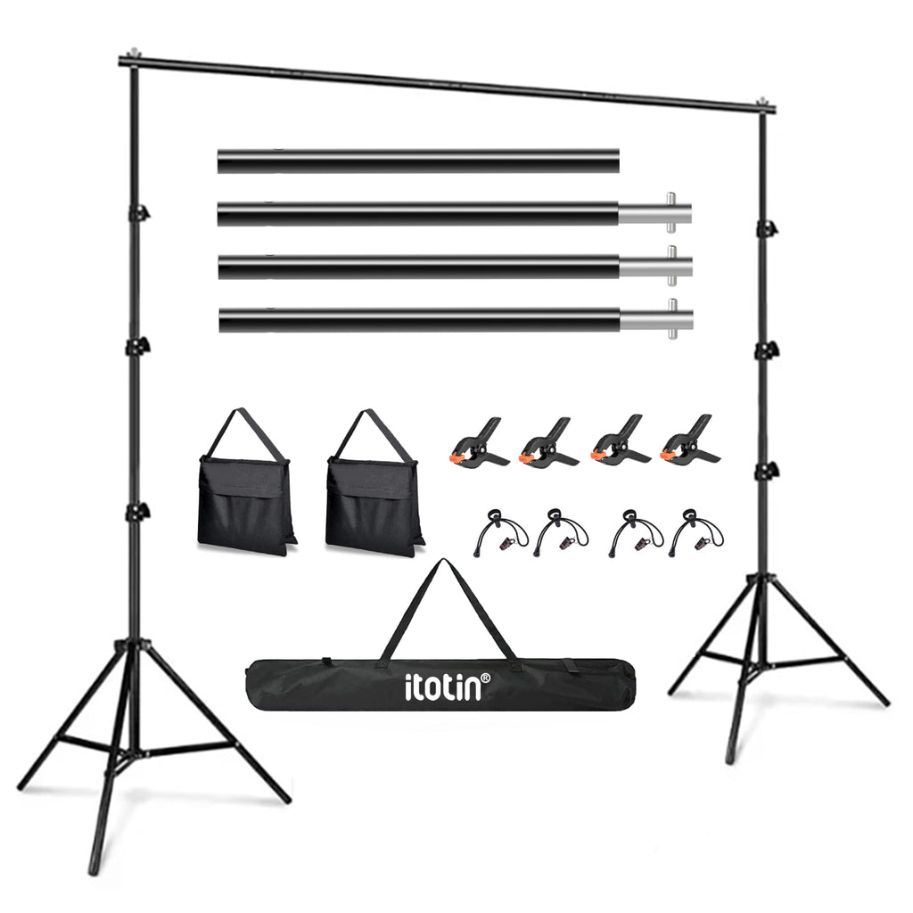 Adjustable Photo Backdrop Stand 9ft x 10ft with Carry Bag U66402