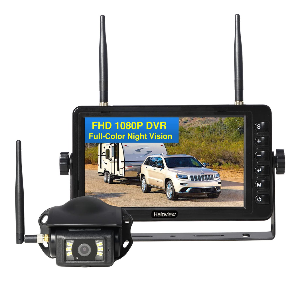 Wireless RV Backup Camera 1080P 7" Monitor System T1710