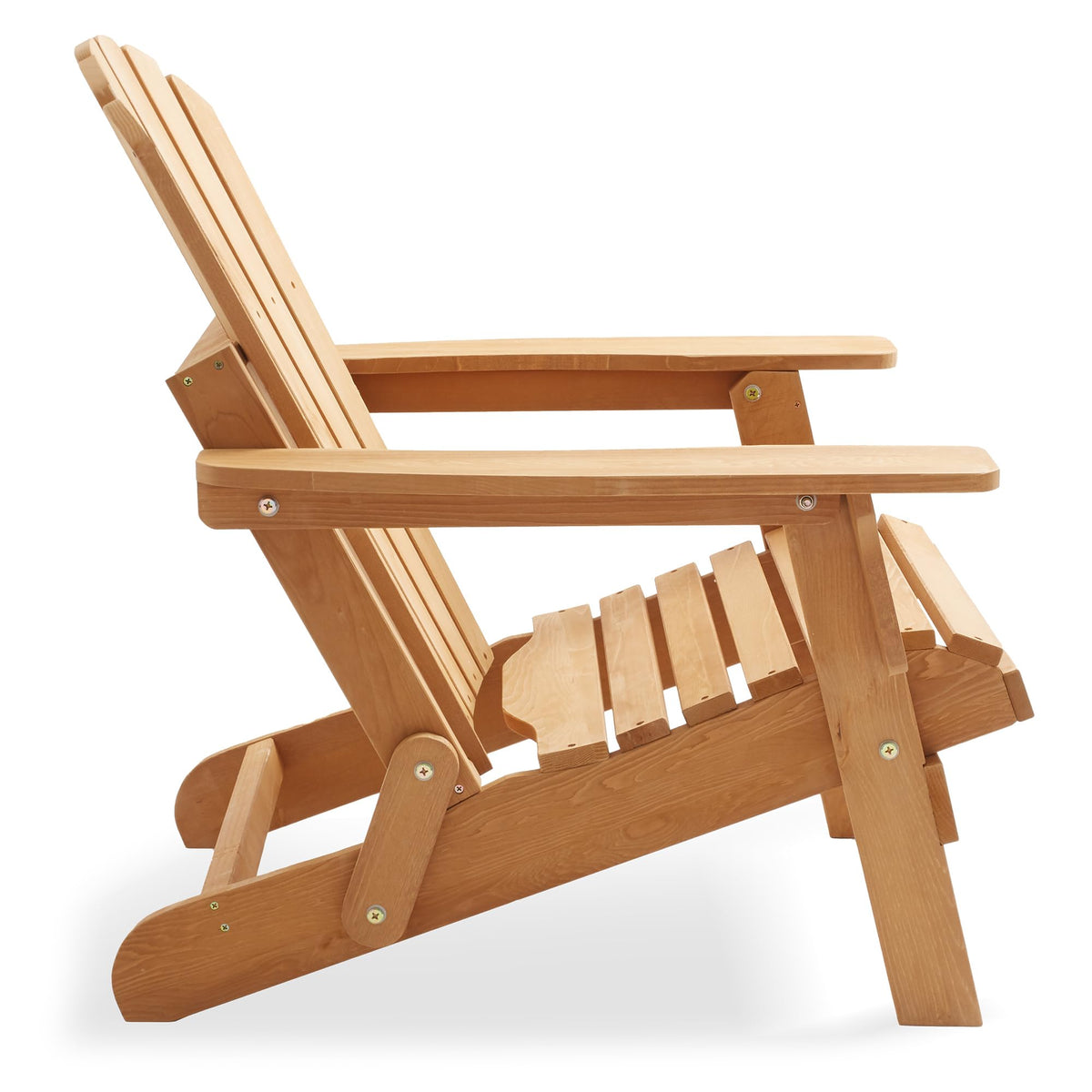 Oversized Folding Adirondack Chair Set of 2 Cedar Wood F29682