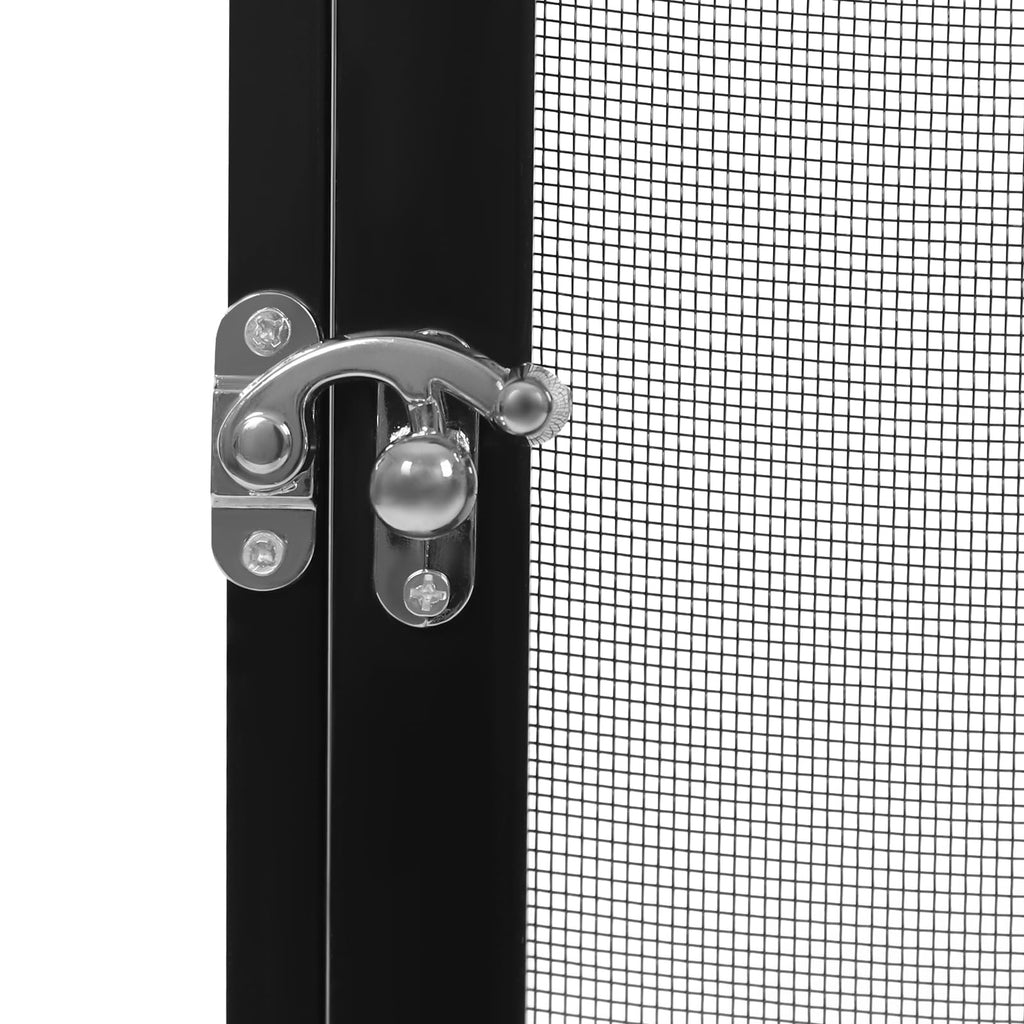 Black Large Aluminum Screen Reptile Terrarium Cage with Locking Latch Z185944