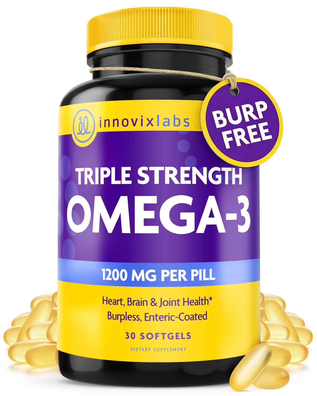 Omega 3 Fish Oil 900 mg EPA DHA Softgels X452