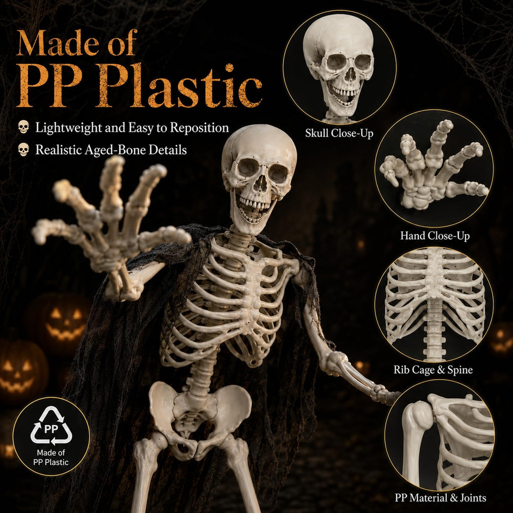 Life Size Full Body Skeleton Prop X36893