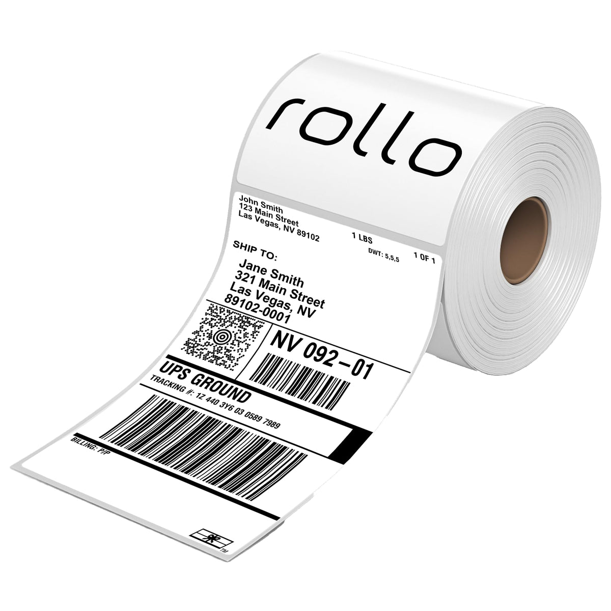 4x6 Direct Thermal Shipping Labels 500 Label Roll V5172