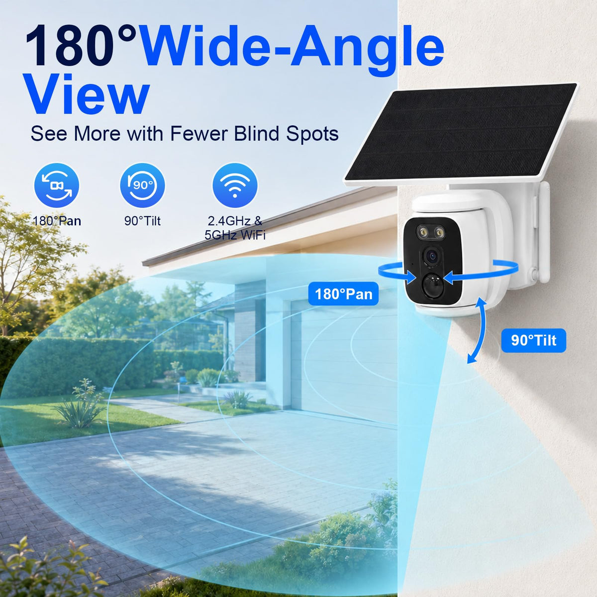 4 Pack Solar Security Cameras Wireless Outdoor 2K WiFi Camera System K430313