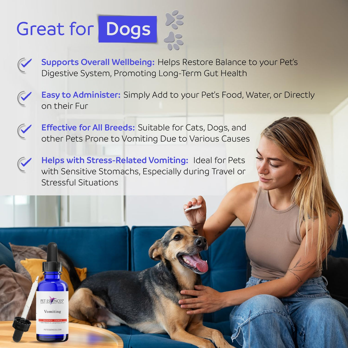 1 oz Natural Flower Essences for Dogs, Cats & Horses D813
