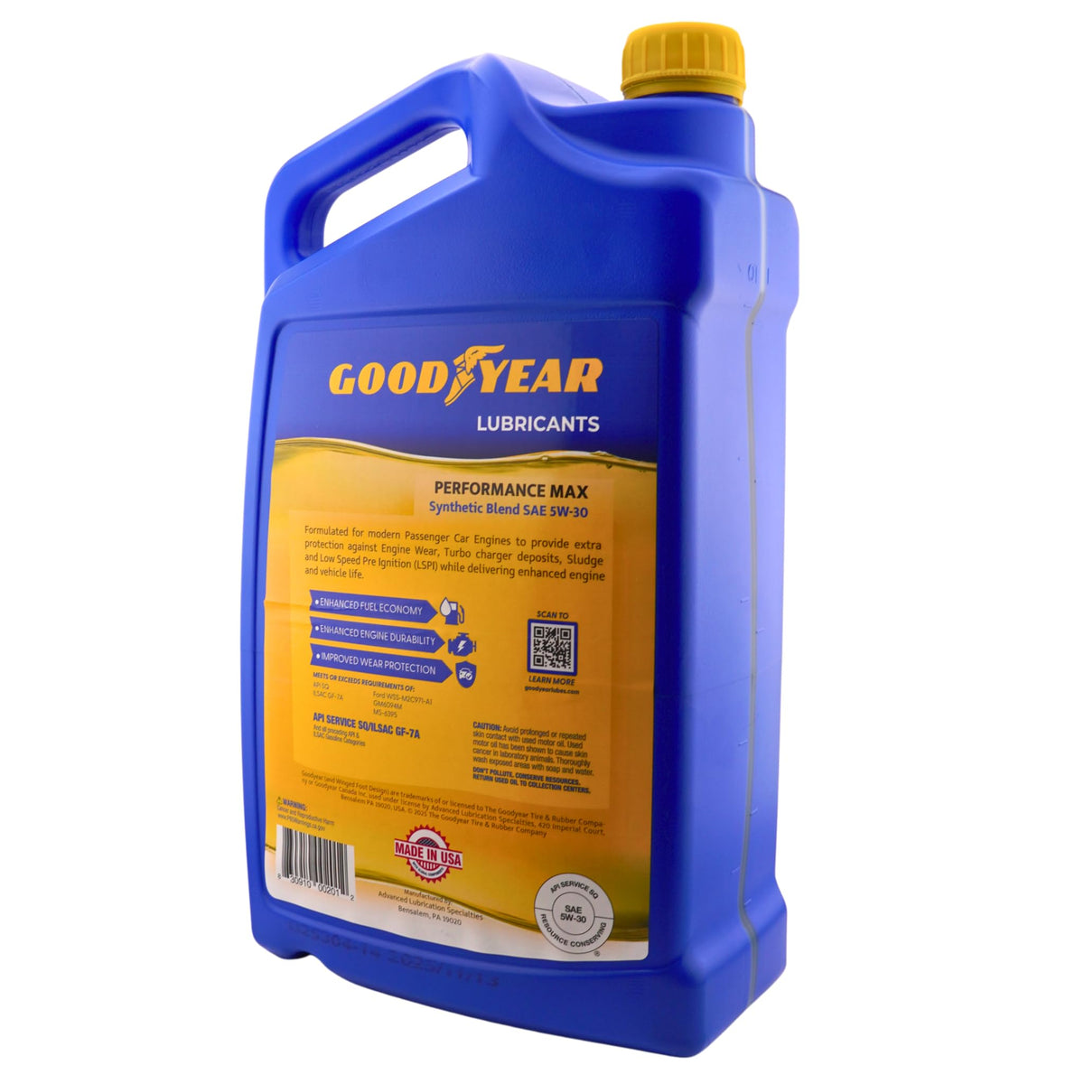 Synthetic Blend Motor Oil SAE 5W-30 5 Quart N48622
