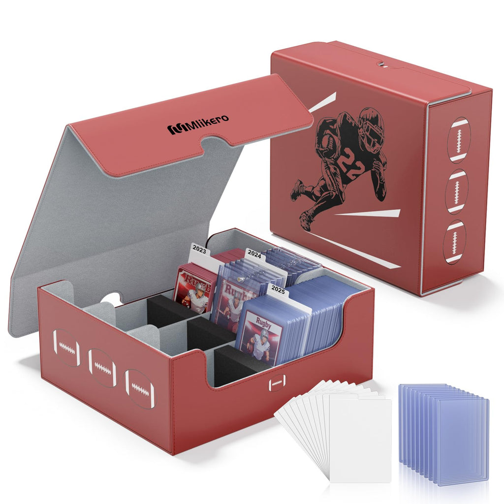 Football Card Storage Box with Magnetic Closure P7051