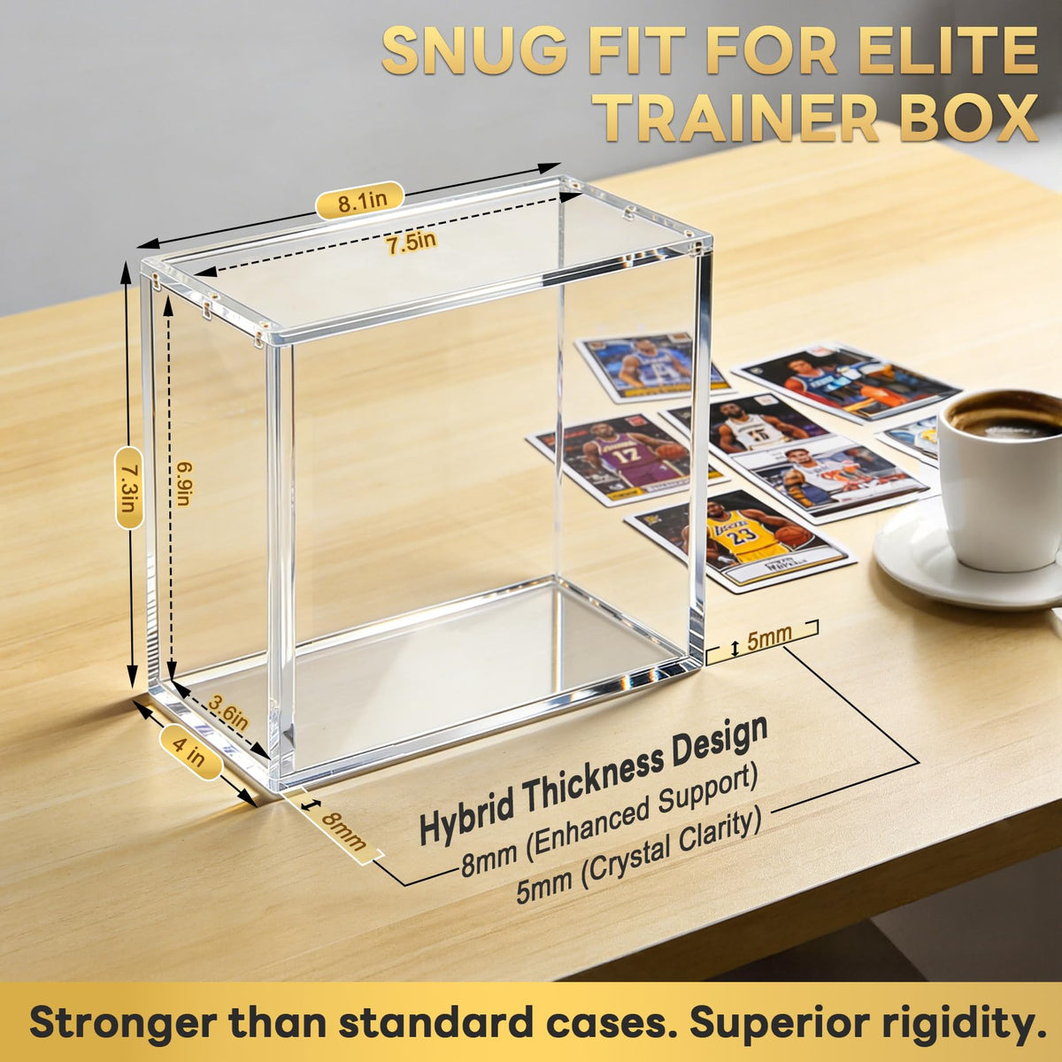 4 Pack Acrylic Case with Magnetic Lid K89115