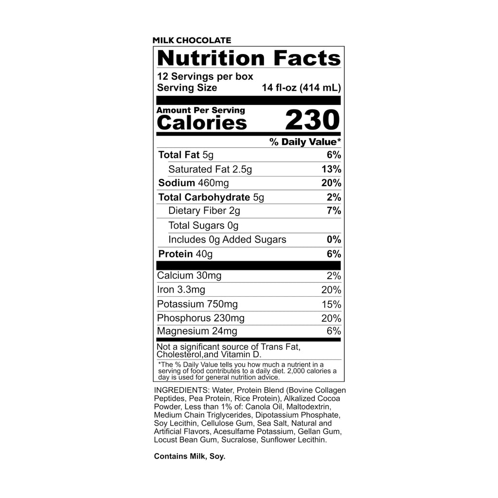 Milk Chocolate Lactose Free Protein Shake 12 Pack V78100