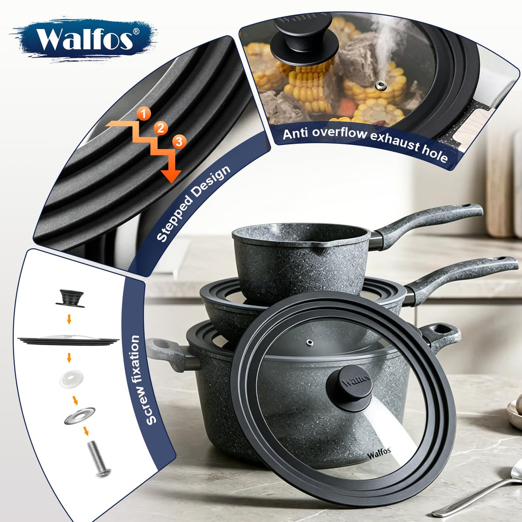 Tempered Glass Universal Lid for Pots, Pans and Skillets Y75724