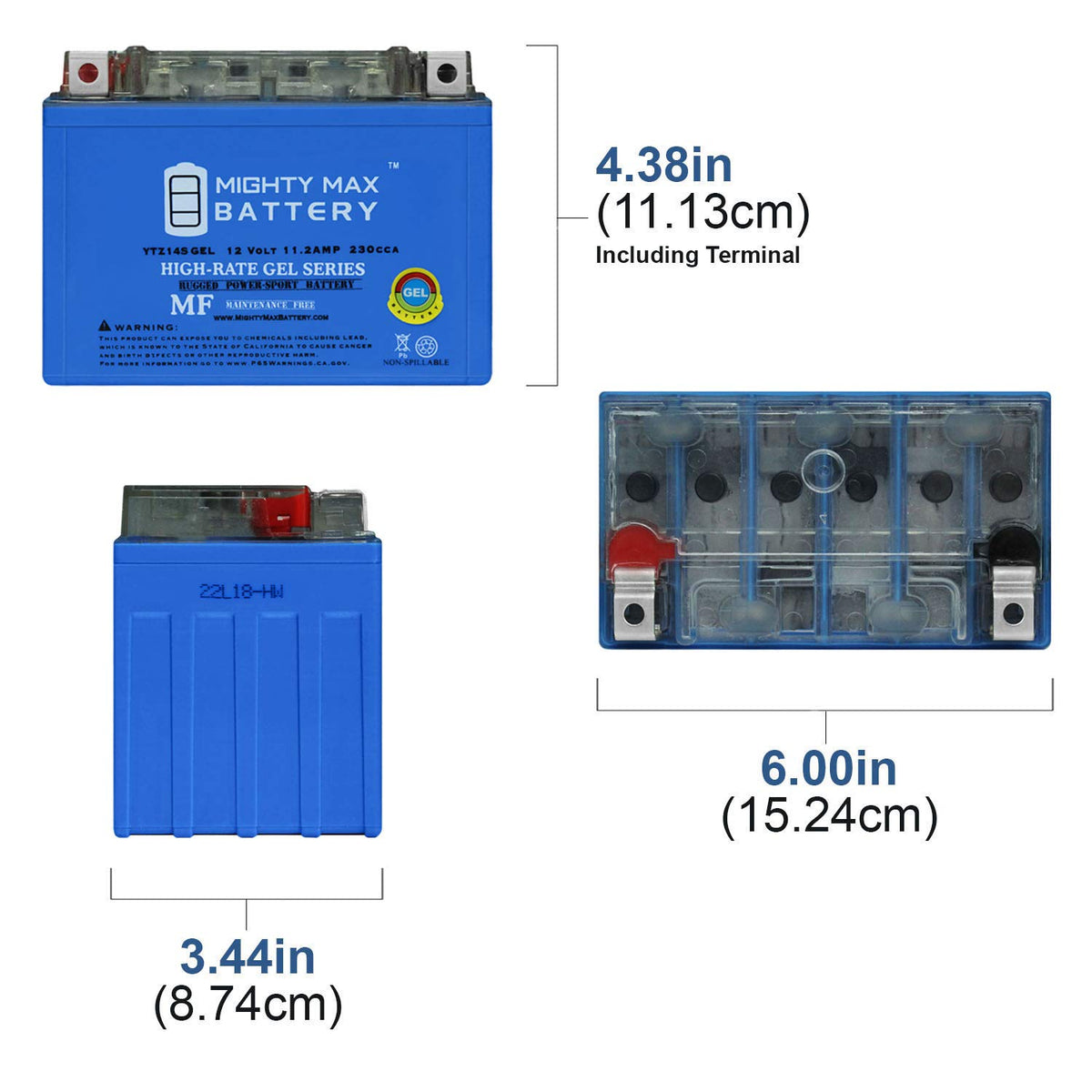 12V 11.2AH Replacement Battery 3 Pack E748