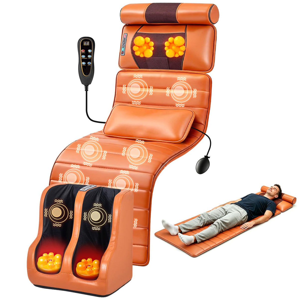 Full Body Massage Mat with Foot Massager O174